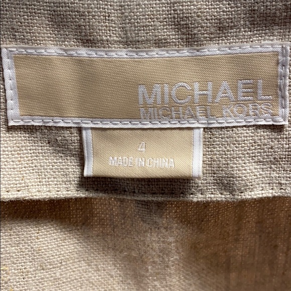 MICHAEL KORS NWOT LINEN BEADED NECK TUNIC SO MIAMI - Picture 2 of 9